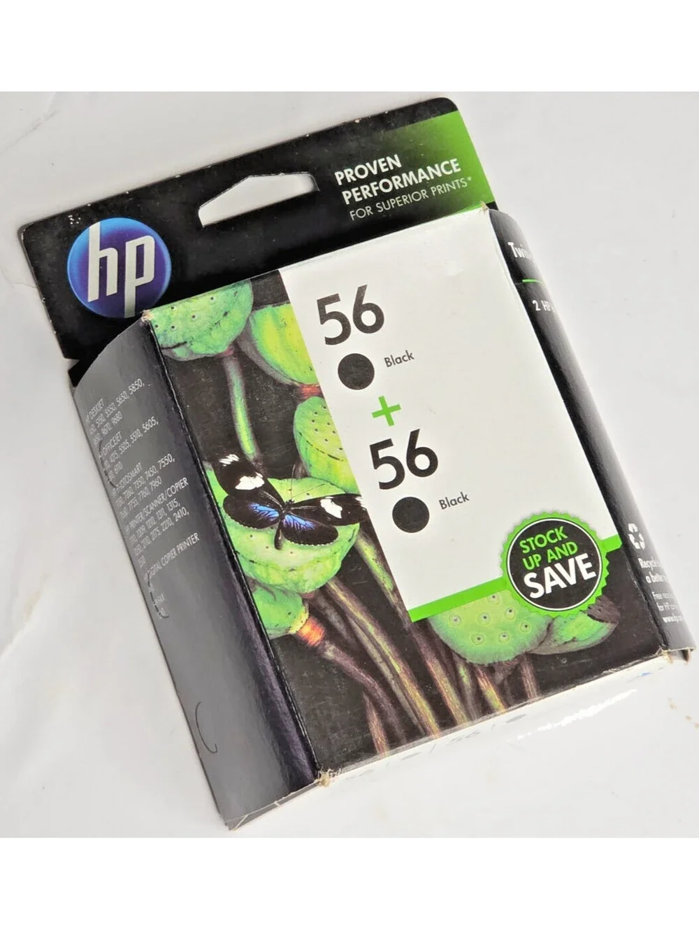 HP 56 Black Ink 2 Pack C9319FN Genuine OEM Factory Sealed Expired 2013